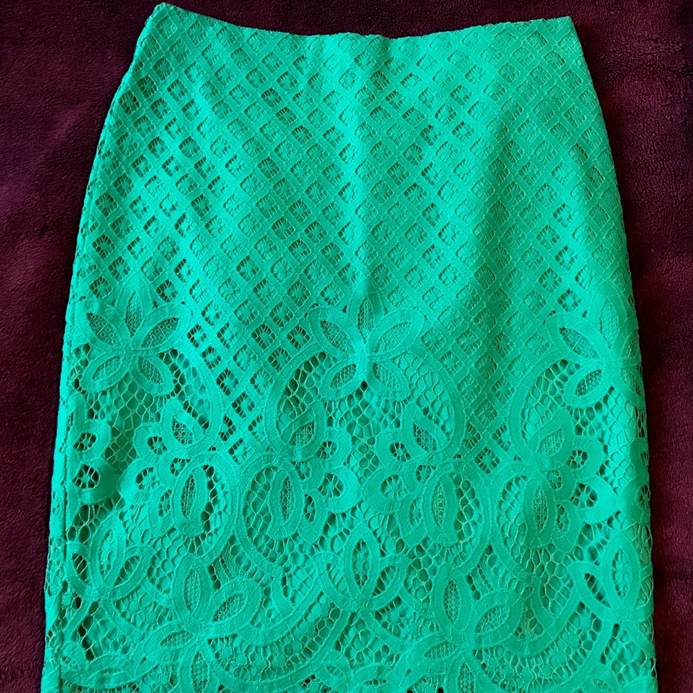 Loft Aqua Blue Pencil Skirt